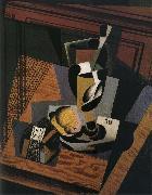 Juan Gris The still lief having cut and tobacco oil painting artist